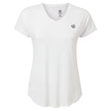 Dare2b Ladies Lightweight Wicking Vigilant Tee-WHITE - Borderland Muff