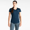 Dare2b Ladies Lightweight Wicking Vigilant Tee-DENIM BLUE - Borderland Muff
