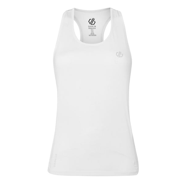 Dare2b Ladies Lightweight Wicking Modernise II Vest-WHITE - Borderland Muff