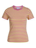 JJXX Gigi Stretch Fit Striped Tee -ROSE - Borderland Muff