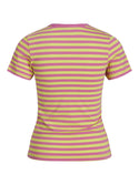 JJXX Gigi Stretch Fit Striped Tee -ROSE - Borderland Muff