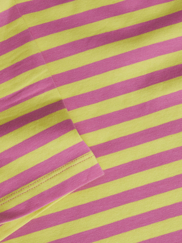 JJXX Gigi Stretch Fit Striped Tee -ROSE - Borderland Muff