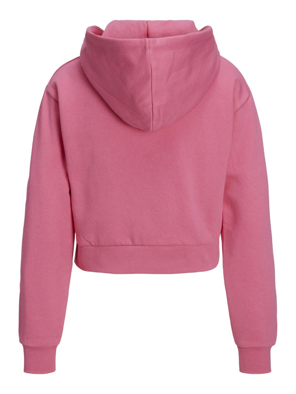 JJXX Abbie Long Sleeve Crop Full Zip Hooded Sweat-ROSE - Borderland Muff