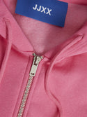 JJXX Abbie Long Sleeve Crop Full Zip Hooded Sweat-ROSE - Borderland Muff