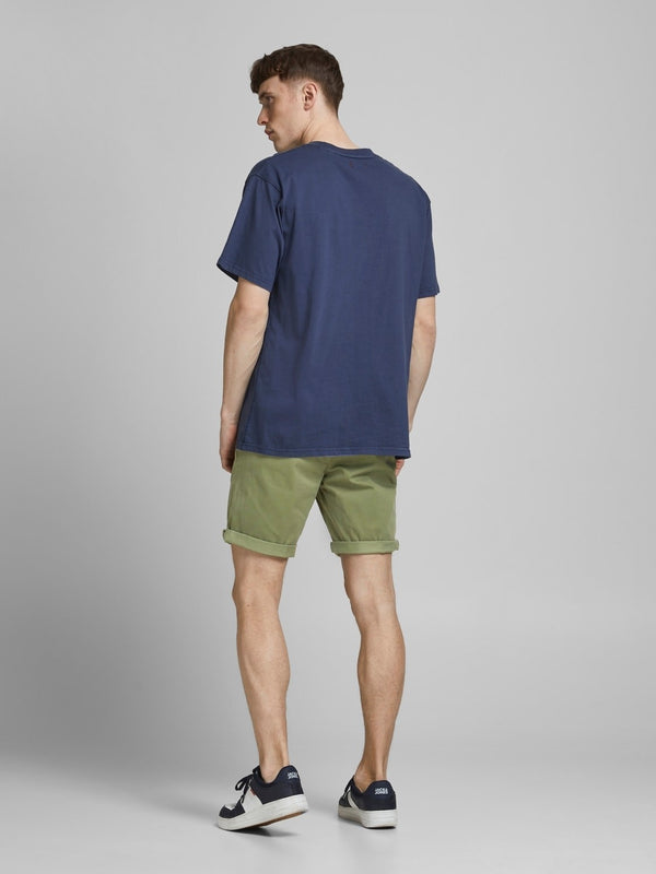 Jack & Jones Bowie Stretch Chino Style Shorts-LICHEN - Borderland Muff