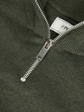 Produkt Mens Tori High Neck Zip Pullover-ROSIN - Borderland Muff