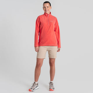 Craghoppers Ladies Miska VI Overhead Half Zip Fleece-CORAL