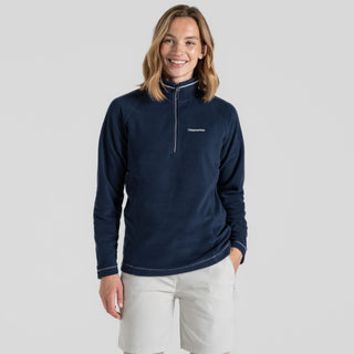 Craghoppers Ladies Miska VI Overhead Half Zip Fleece-BLUE NAVY - Borderland Muff