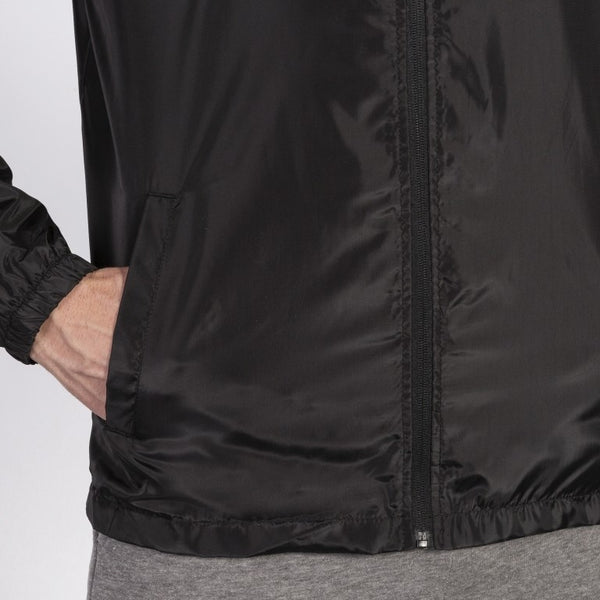 JOMA Iris Water Repellant Windbreaker Training Jacket-BLACK - Borderland Muff