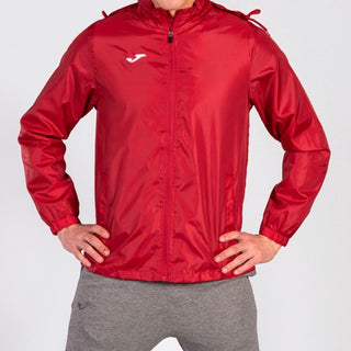 JOMA Iris Water Repellant Windbreaker Training Jacket-RED - Borderland Muff
