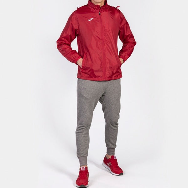 JOMA Iris Water Repellant Windbreaker Training Jacket-RED - Borderland Muff