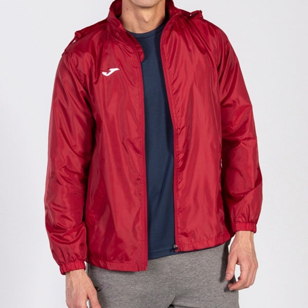 JOMA Iris Water Repellant Windbreaker Training Jacket-RED - Borderland Muff