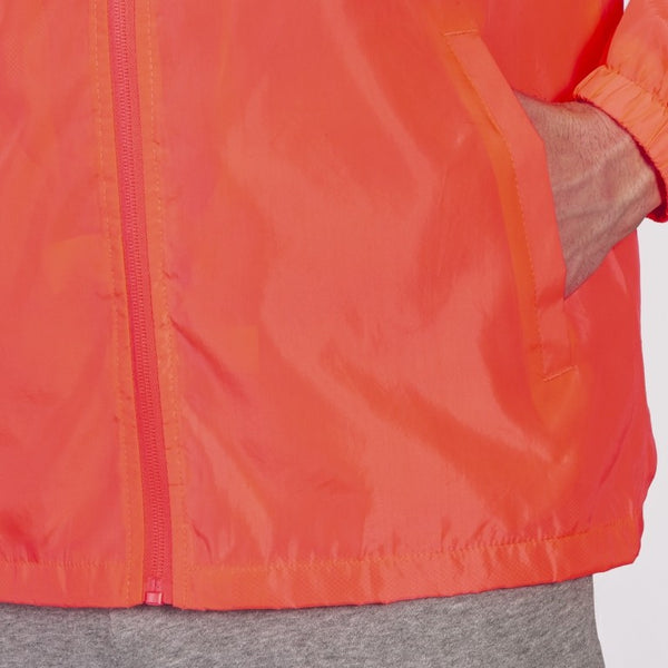 JOMA Iris Water Repellant Windbreaker Training Jacket-NEON ORANGE - Borderland Muff