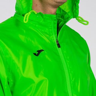 JOMA Iris Water Repellant Windbreaker Training Jacket-GREEN FLUORO - Borderland Muff