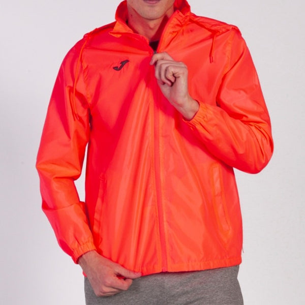 JOMA Iris Water Repellant Windbreaker Training Jacket-NEON ORANGE - Borderland Muff