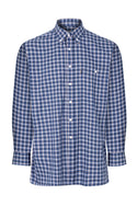 Champion Mens Ashbourne Long Sleeve Check Shirt-BLUE - Borderland Muff