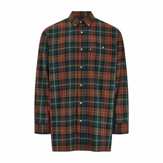 Champion Mens Dorchester Long Sleeve Check Shirt-GREEN - Borderland Muff