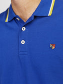 Jack & Jones Bluwin Regular Fit Short Sleeve Polo-SURF BLUE - Borderland Muff
