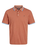 Jack & Jones Bluwin Regular Fit Short Sleeve Polo-APRICOT - Borderland Muff