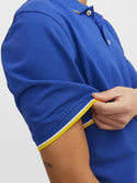 Jack & Jones Bluwin Regular Fit Short Sleeve Polo-SURF BLUE - Borderland Muff