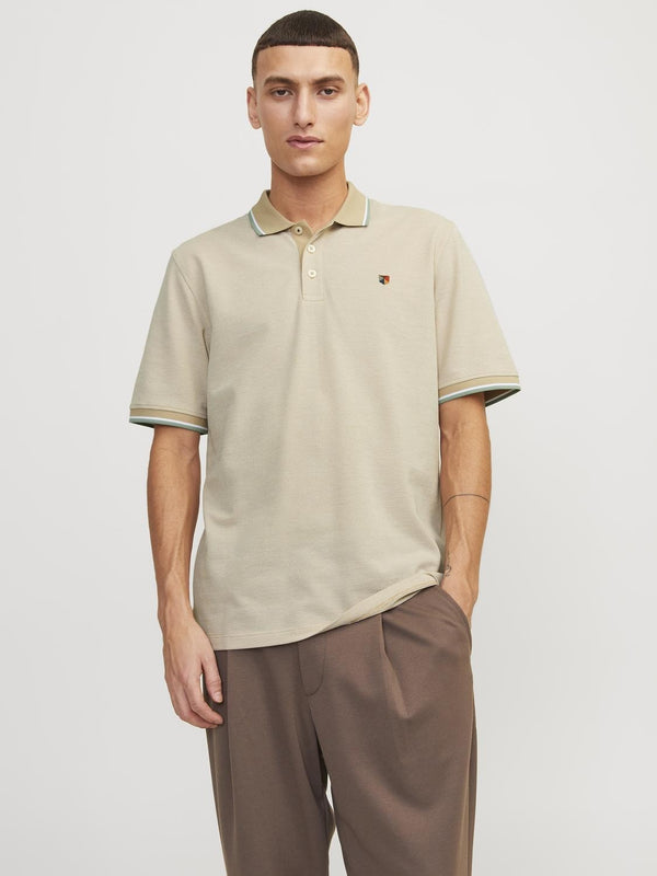 Jack & Jones Bluwin Regular Fit Short Sleeve Polo-GRASS GREEN - Borderland Muff