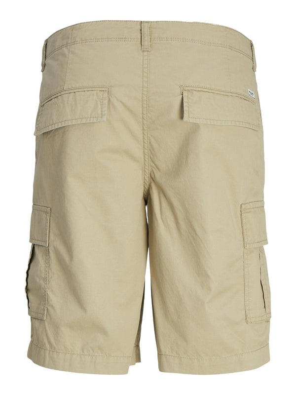 Jack & Jones Cole Relaxed Fit Cargo Shorts-CROCKERY - Borderland Muff