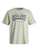 Jack & Jones Logo Plus Size Regular Fit Tee-SAGE - Borderland Muff