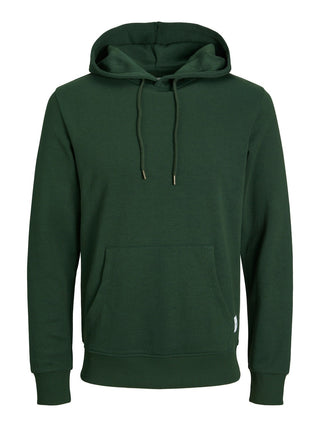Jack & Jones Mens Plus Size Basic Hoody-MOUNTAIN GRN - Borderland Muff