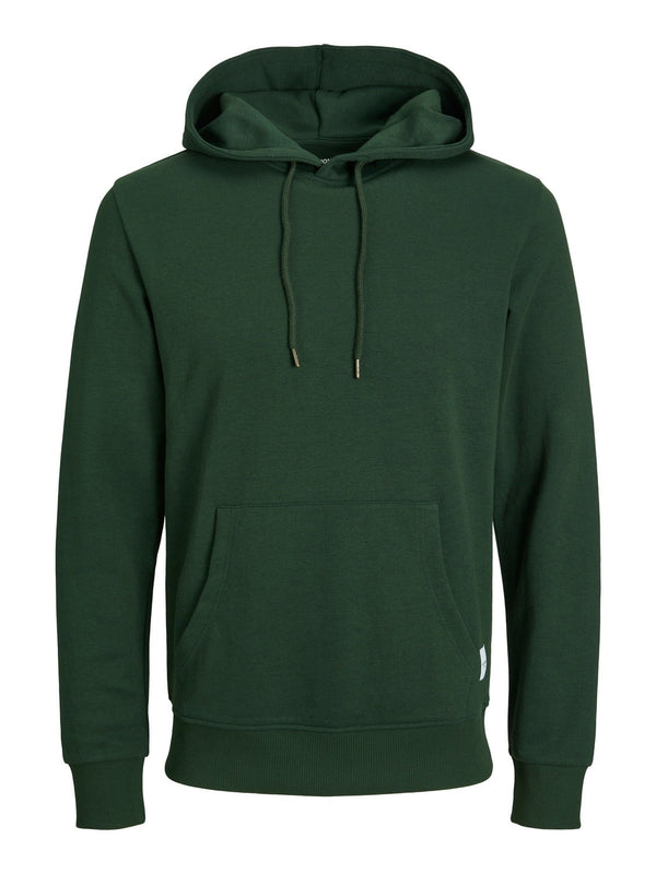 Jack & Jones Mens Plus Size Basic Hoody-MOUNTAIN GRN - Borderland Muff