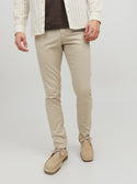 Jack & Jones Mens Marco Bowie Slim Fit Smart Casual Chino Trouser - Borderland Muff