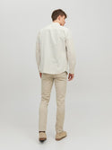 Jack & Jones Mens Marco Bowie Slim Fit Smart Casual Chino Trouser - Borderland Muff