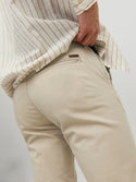 Jack & Jones Mens Marco Bowie Slim Fit Smart Casual Chino Trouser - Borderland Muff