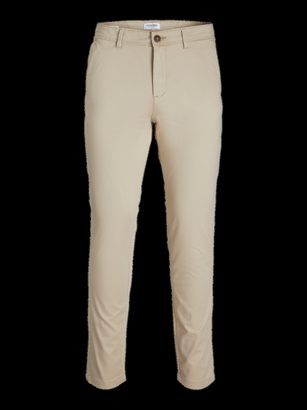 Jack & Jones Mens Marco Bowie Slim Fit Smart Casual Chino Trouser - Borderland Muff