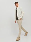 Jack & Jones Mens Marco Bowie Slim Fit Smart Casual Chino Trouser - Borderland Muff