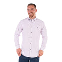 Mineral Mens Neagh Long Sleeve Shirt-RED WHITE - Borderland Muff
