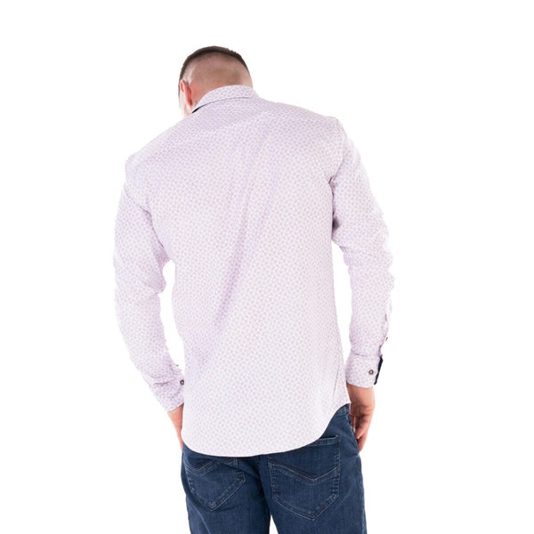 Mineral Mens Neagh Long Sleeve Shirt-RED WHITE - Borderland Muff