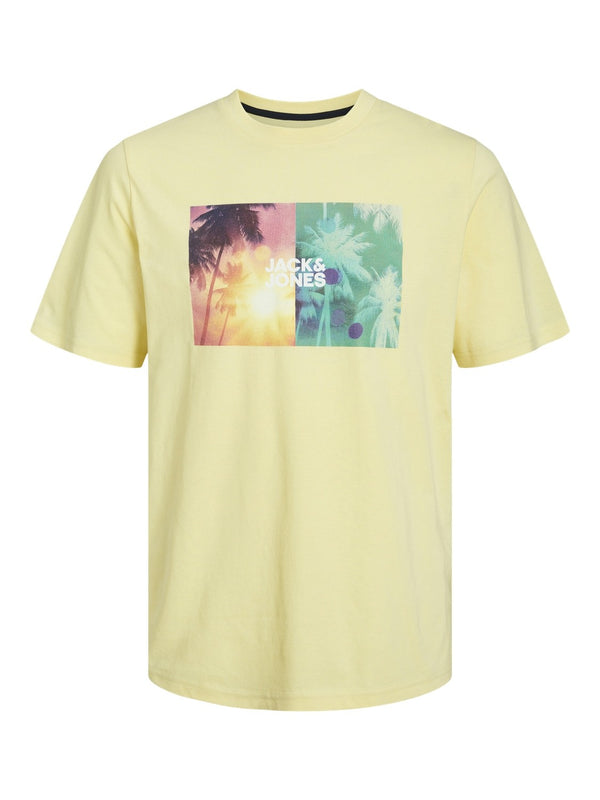 Jack & Jones Junior Navin Short Sleeve Tee-YELLOW - Borderland Muff