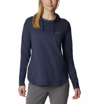 Columbia Ladies Sun Trek Wicking Sun Protection Hooded Pullover -NOCTURNAL - Borderland Muff