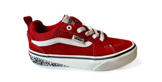 VANS Kids Filmore Sidewall Shoe-RED WHITE - Borderland Muff