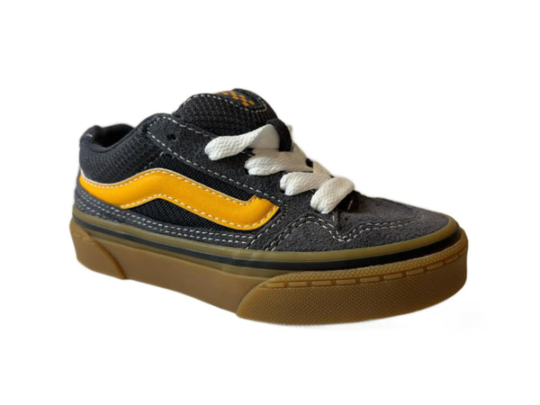 VANS Kids Caldrone Suede Mesh Charcoal-CHARCOAL - Borderland Muff