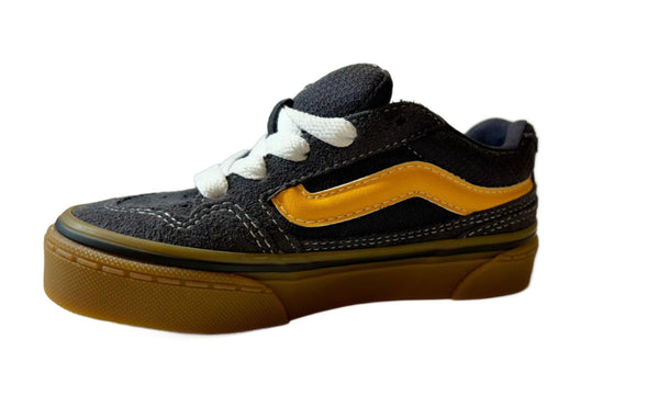 VANS Kids Caldrone Suede Mesh Charcoal-CHARCOAL - Borderland Muff