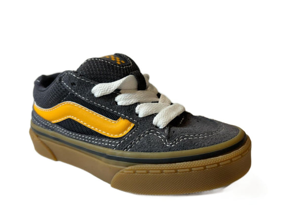 VANS Kids Caldrone Suede Mesh Charcoal-CHARCOAL - Borderland Muff