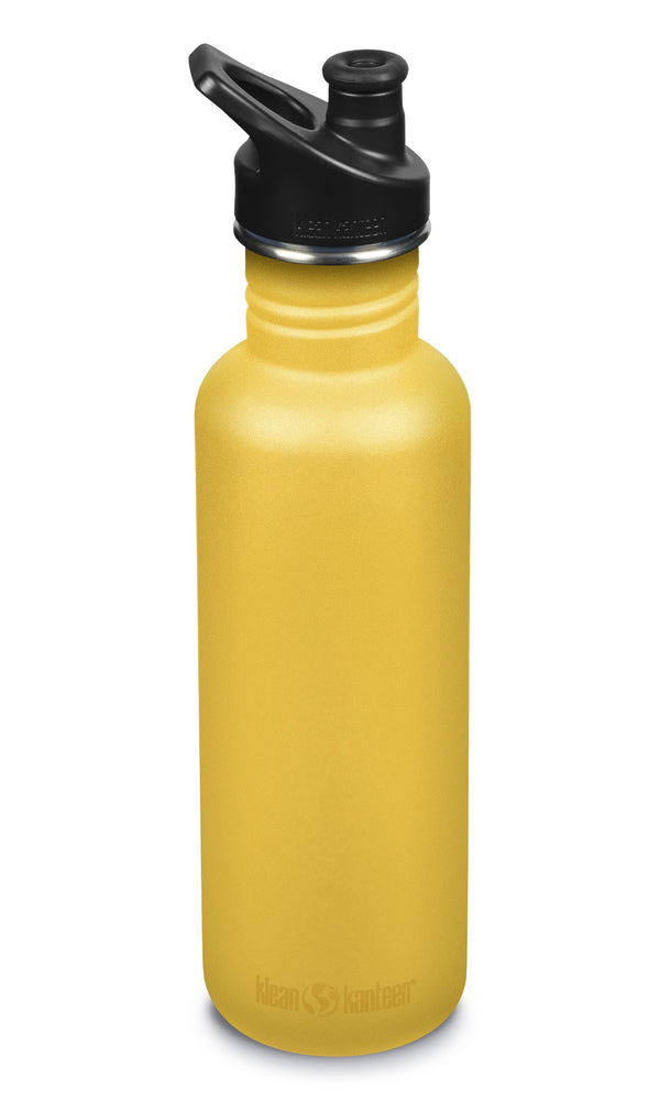 Klean Kanteen 800ml Sportcap Bottle-GOLD - Borderland Muff