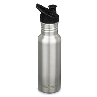 Klean Kanteen 532ml Sportcap Bottle-BRUSH STAINL - Borderland Muff