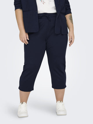Only Carmakoma Ladies Goldtrash Plus Size Regular Fit Trousers - Borderland Muff