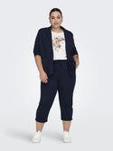Only Carmakoma Ladies Goldtrash Plus Size Regular Fit Trousers - Borderland Muff