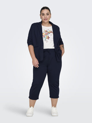 Only Carmakoma Ladies Goldtrash Plus Size Regular Fit Trousers - Borderland Muff