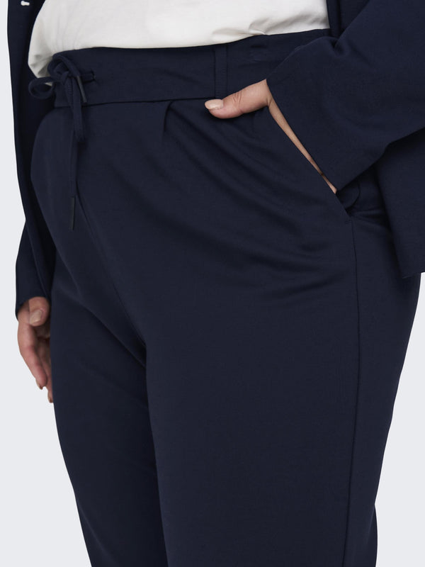 Only Carmakoma Ladies Goldtrash Plus Size Regular Fit Trousers - Borderland Muff