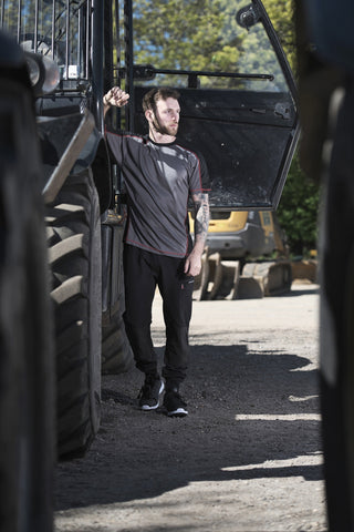 Tuff Stuff Mens Hyperflex Slim Leg 4 Way Stretch Work Trousers-BLACK - Borderland Muff