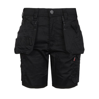 Tuff Stuff Mens Pro Flex Full Stretch Slim Fit Holster Work Shorts - Black - Borderland Muff